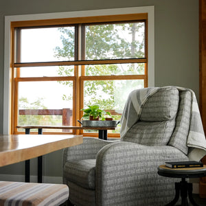 Genius Wood Veneered Window Retractable Screens