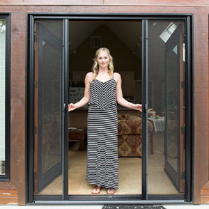 Genius Milano 200 Double Retractable French Door Screen