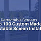 Genius Milano 200 Double Retractable French Door Screen